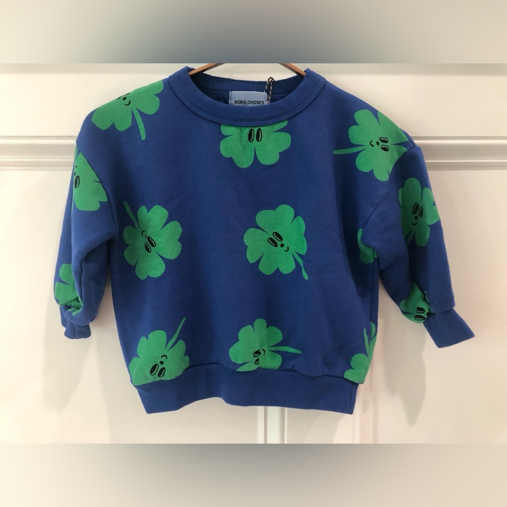 Bobo Choses Lucky Clover Sweatshirt 2/3 NWT